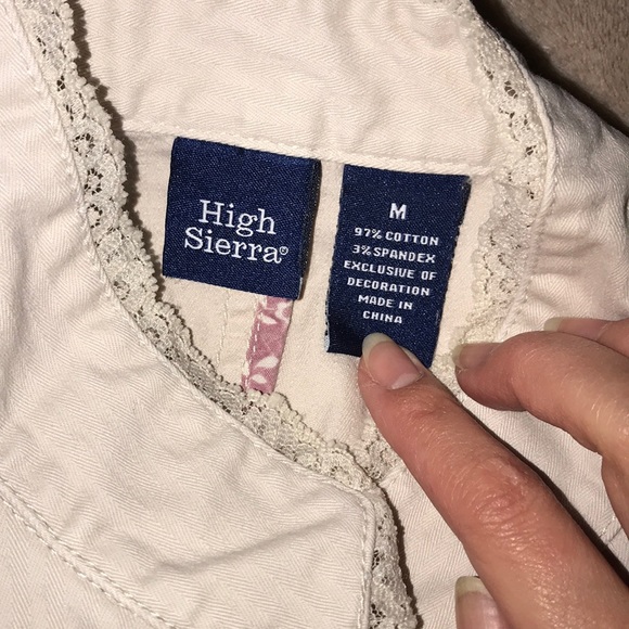 High Sierra medium light pink button down jacket - Picture 3 of 3